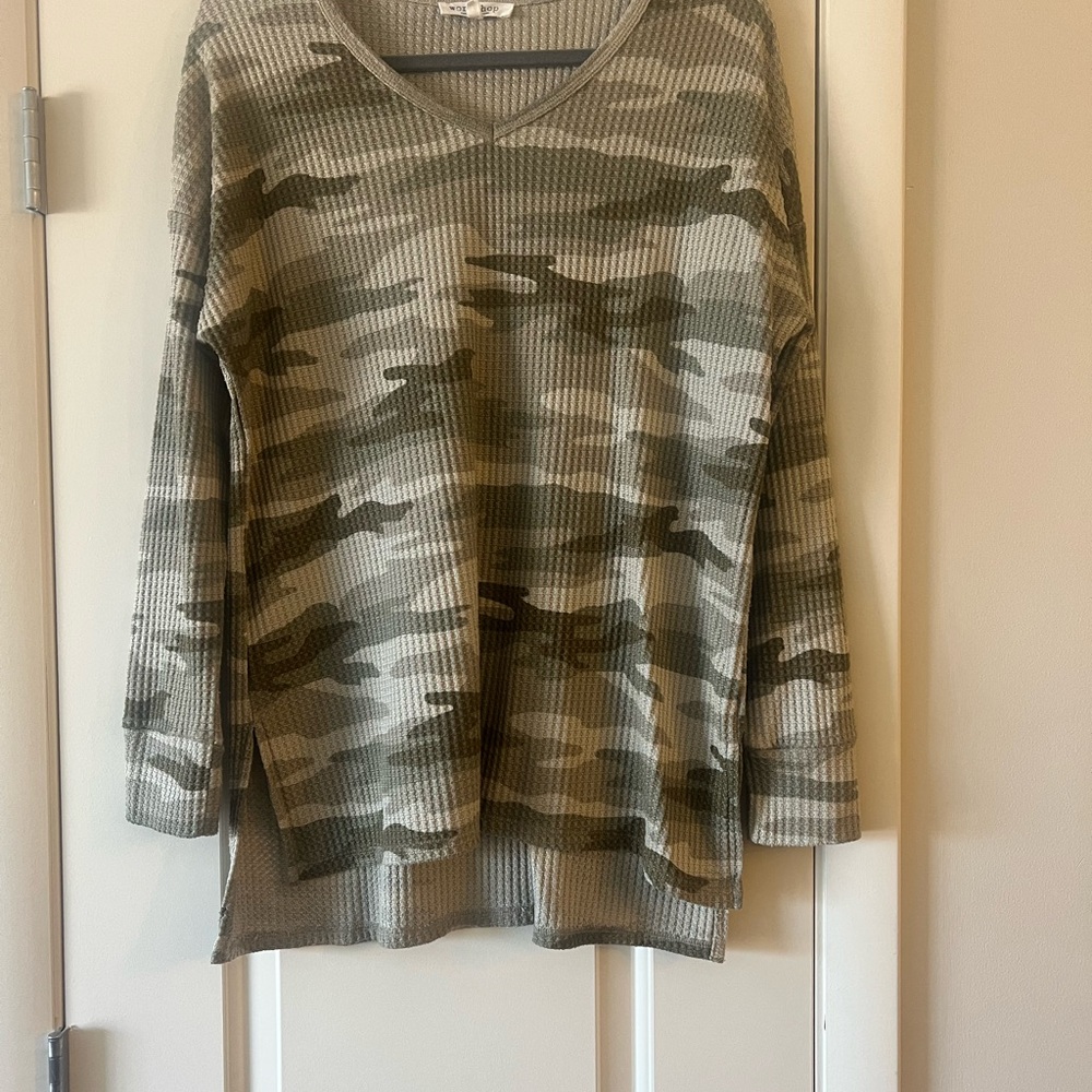 Workshop Republic Clothing Textured Knit Sweater - Gray